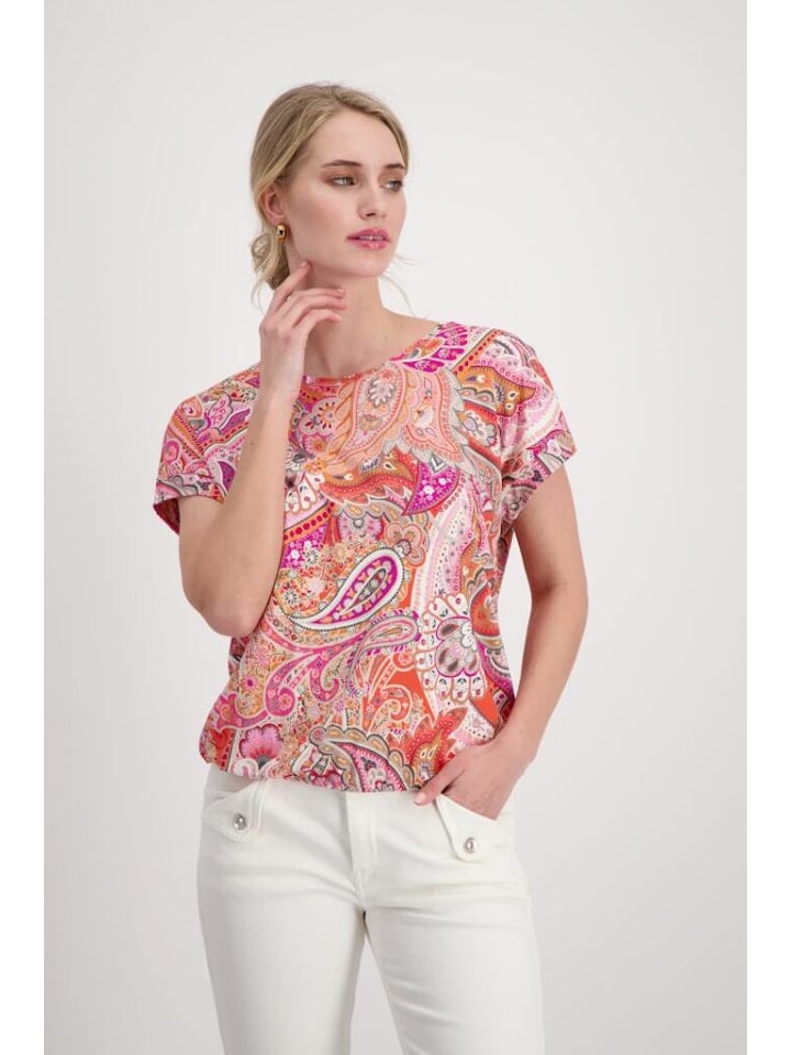 

Футболка monari T-Shirt, цвет apricot gemustert