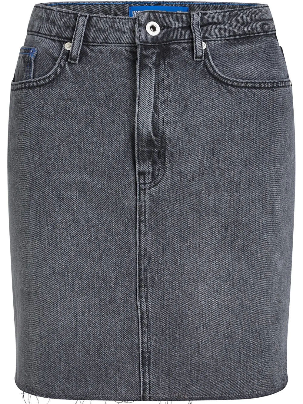 

Джинсовая юбка с принтом Karl Lagerfeld Jeans, серый