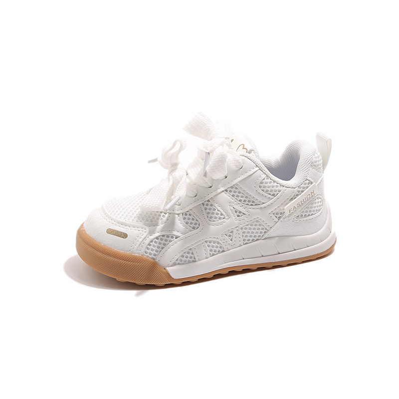 

Низкие детские повседневные кроссовки для детей от 3 до 7 лет Neon, бежевый