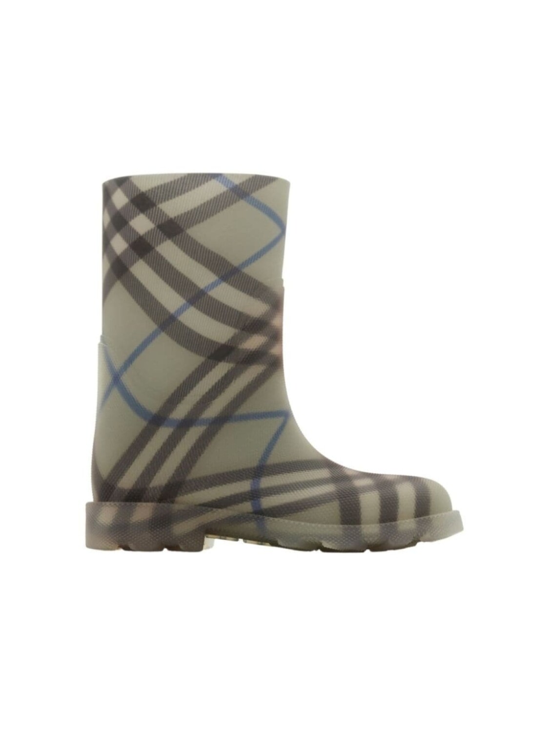 

Burberry Kids высокие сапоги Check Rubber Marsh, нейтральный цвет
