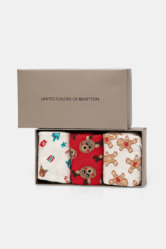 

Носки 3 пары United Colors Of Benetton, бежевый