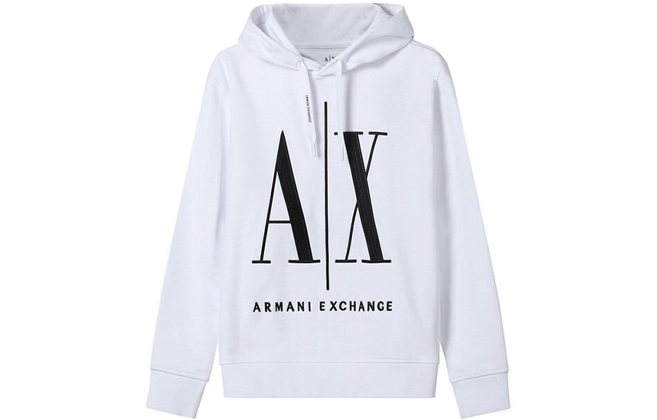 

Толстовка с вышитым логотипом AX Armani Exchange, белый