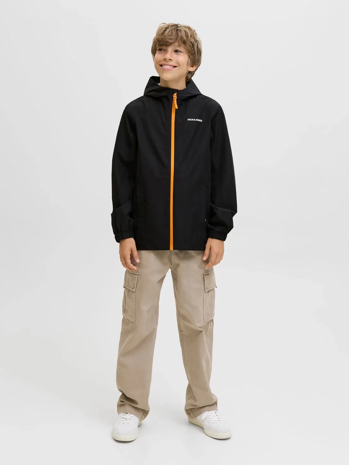 Регеневая куртка водонепроницаемая JACK & JONES Junior, черный — фото 4