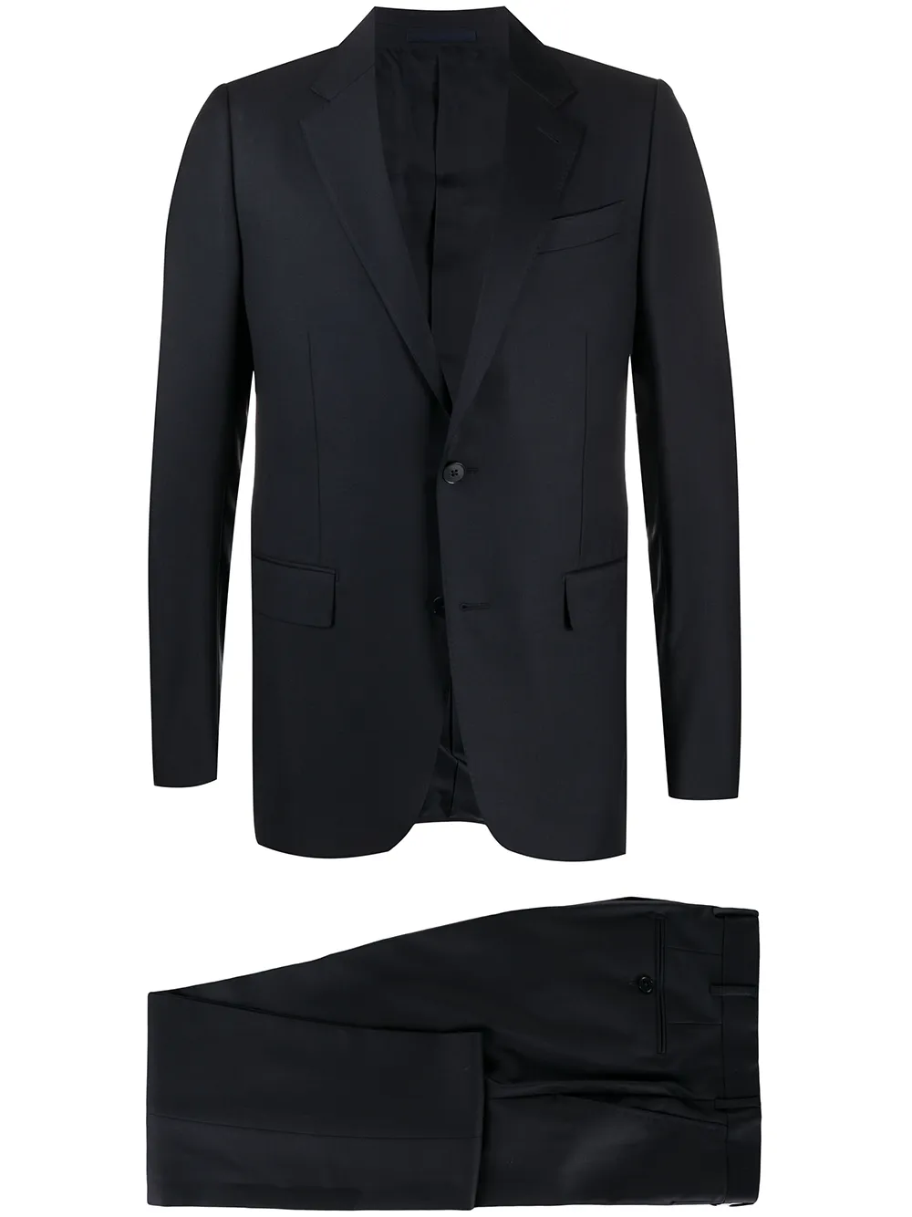 

Костюм с однобортным пиджаком Zegna, синий