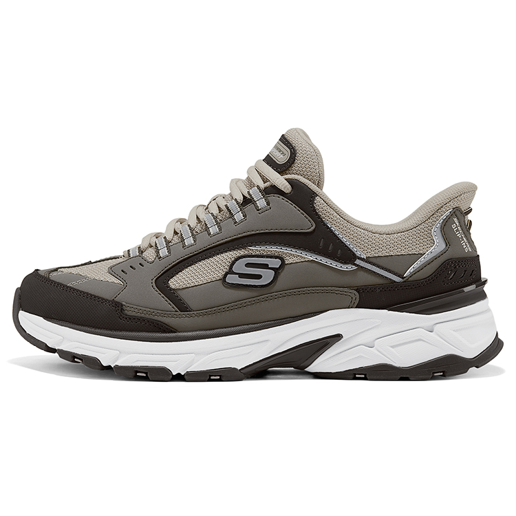 

Skechers Кроссовки Silver Wing Shock Absorbers Slip Resistant Abrasion Resistant Breathable Low top Chunky Sneakers Men's Gray