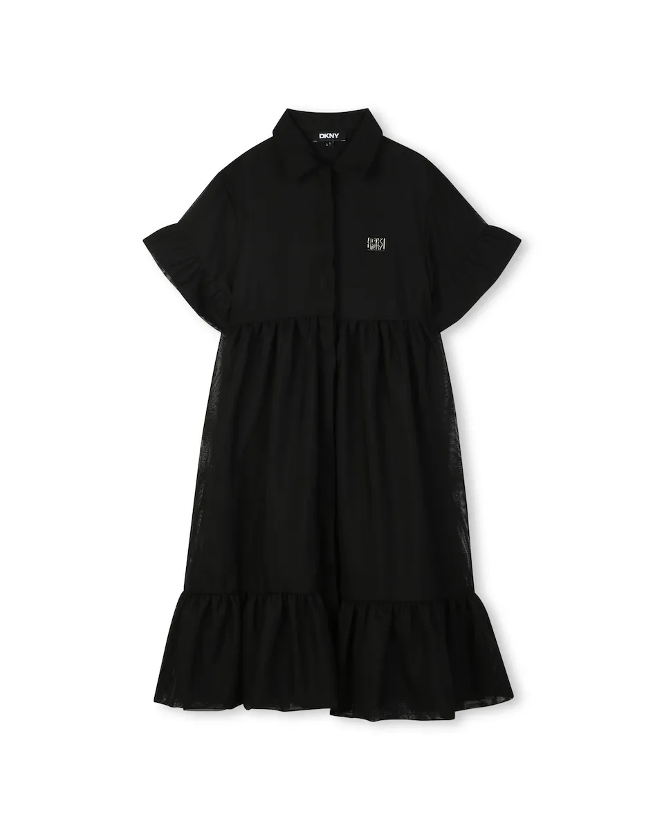 

Детское платье с короткими рукавами DKNY, черный