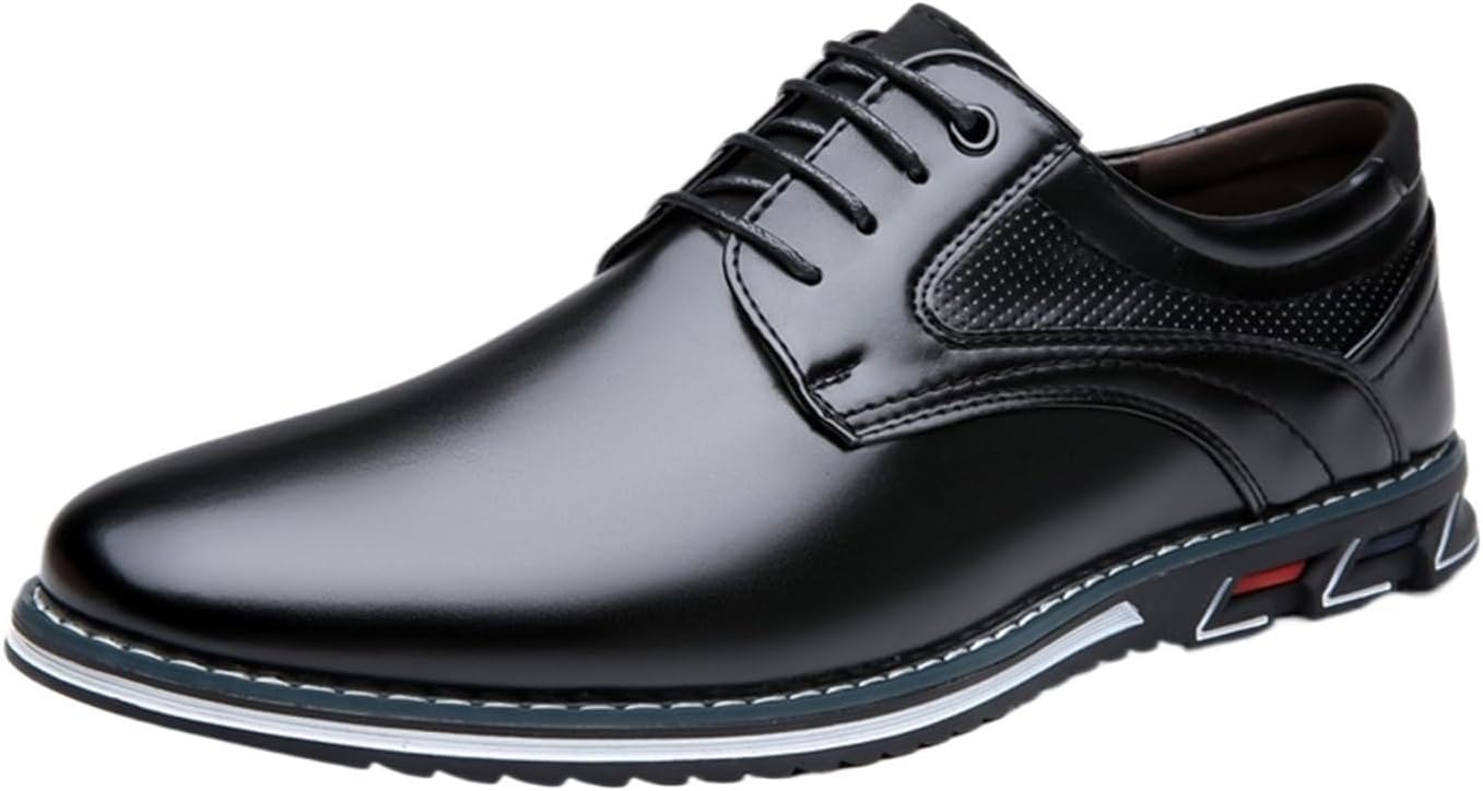 

Мужские туфли DMGYCK, повседневные и деловые, оксфорды и дерби, ортопедическая кожаная обувь, удобные для ходьбы, черный