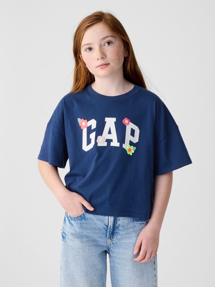 

Детская футболка с логотипом Gap, синий