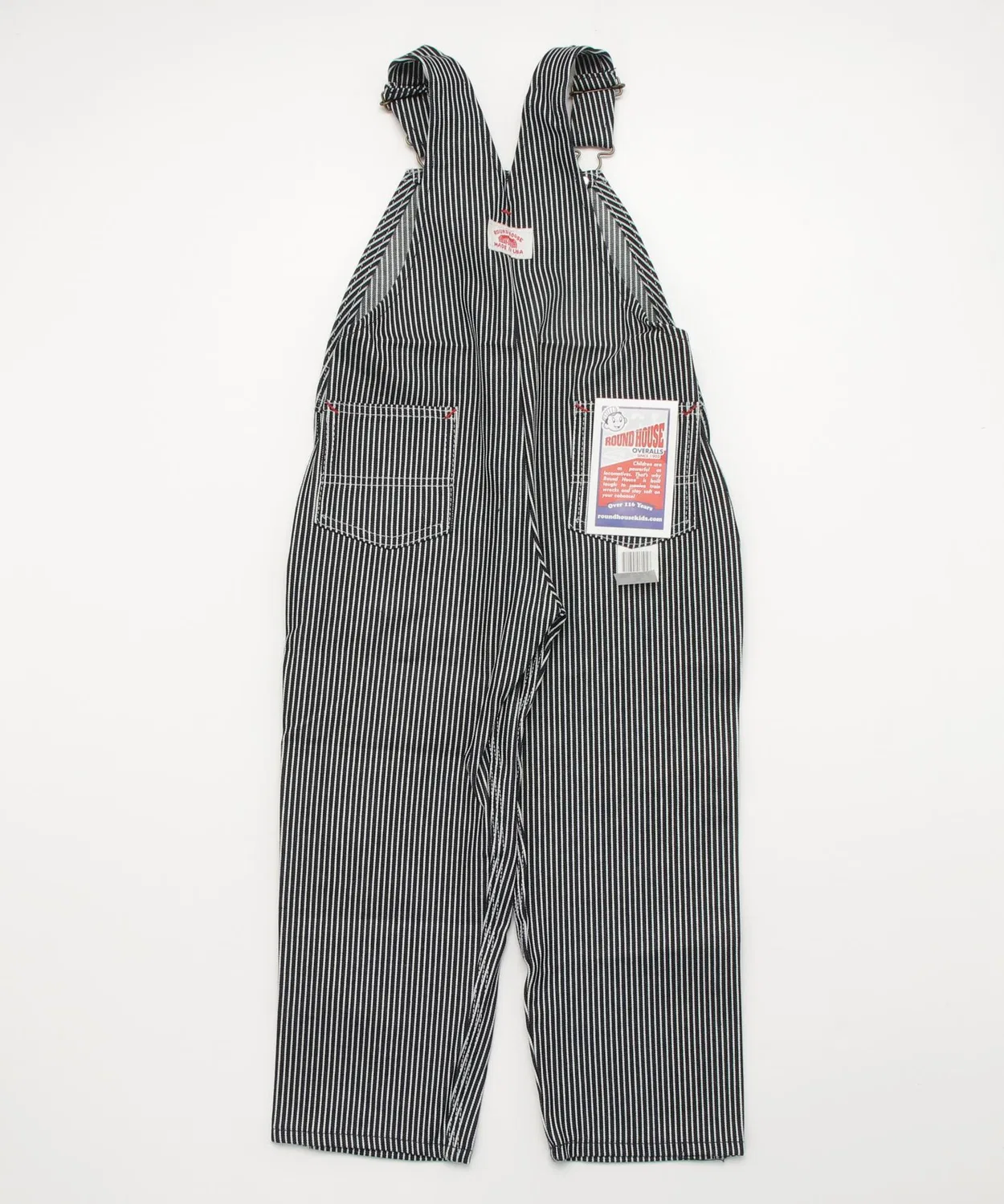 Комбинезон-ползунки для детей Round House MADE IN USA Kids Premium Stripe Bib Overalls, хлопок, полоска — фото 2