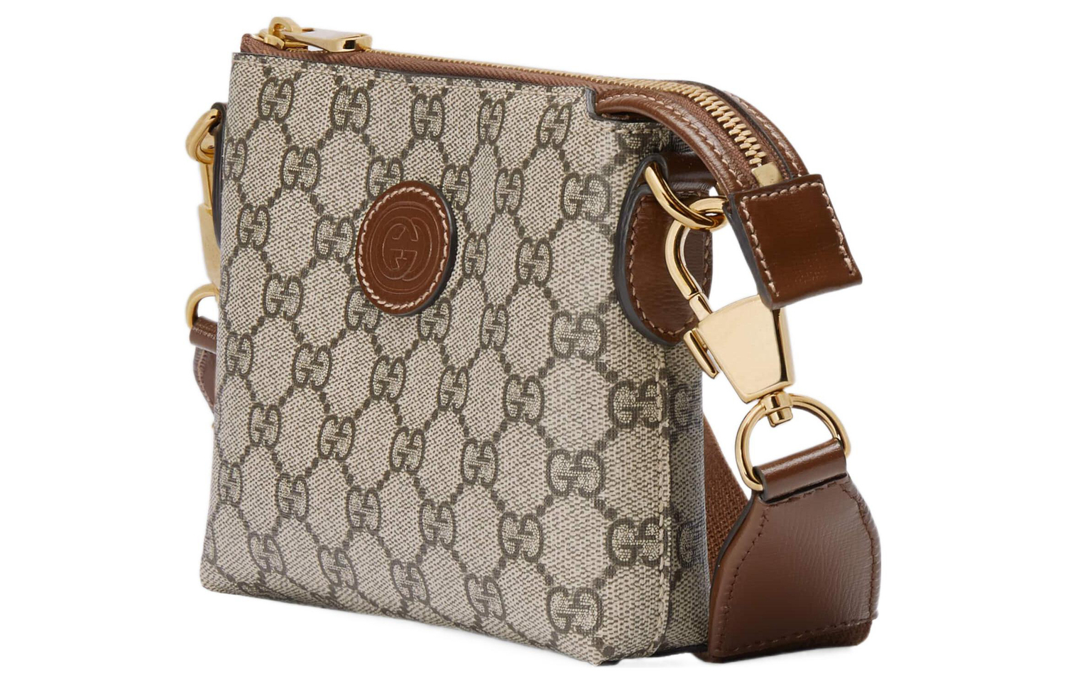 GG Canvas With Leather Trim Shoulder Bag, Crossbody Bag Men's GUCCI — фото 3