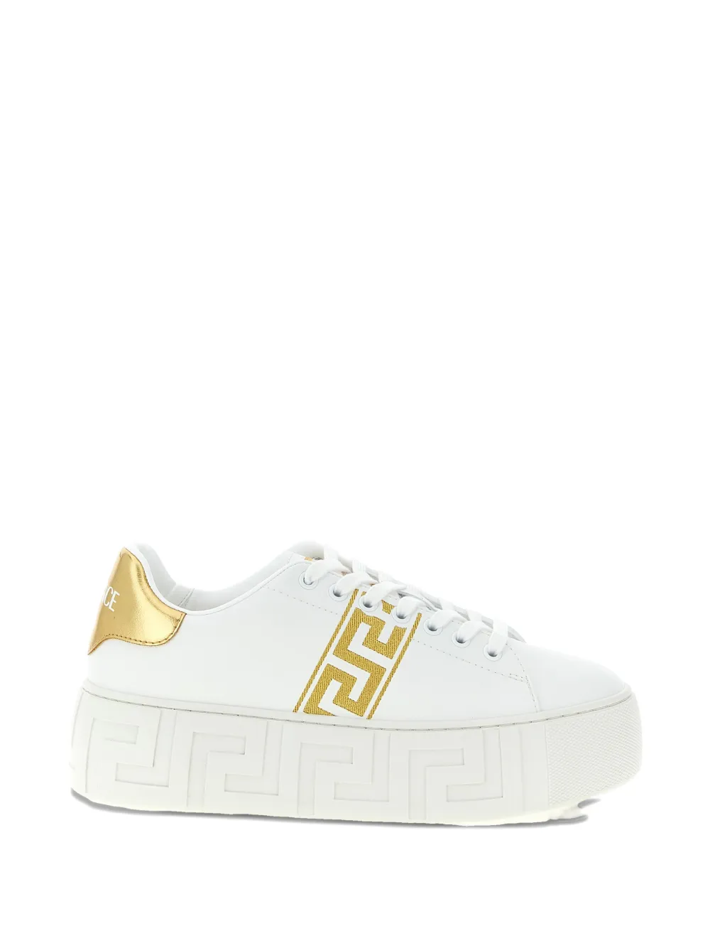 Кроссовки на платформе La Greca Versace, белый