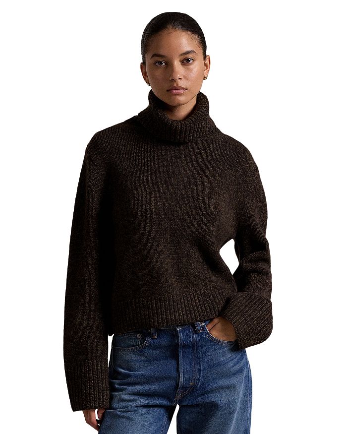 

Водолазка из шерсти и кашемира от Lauren Ralph Lauren, коричневый