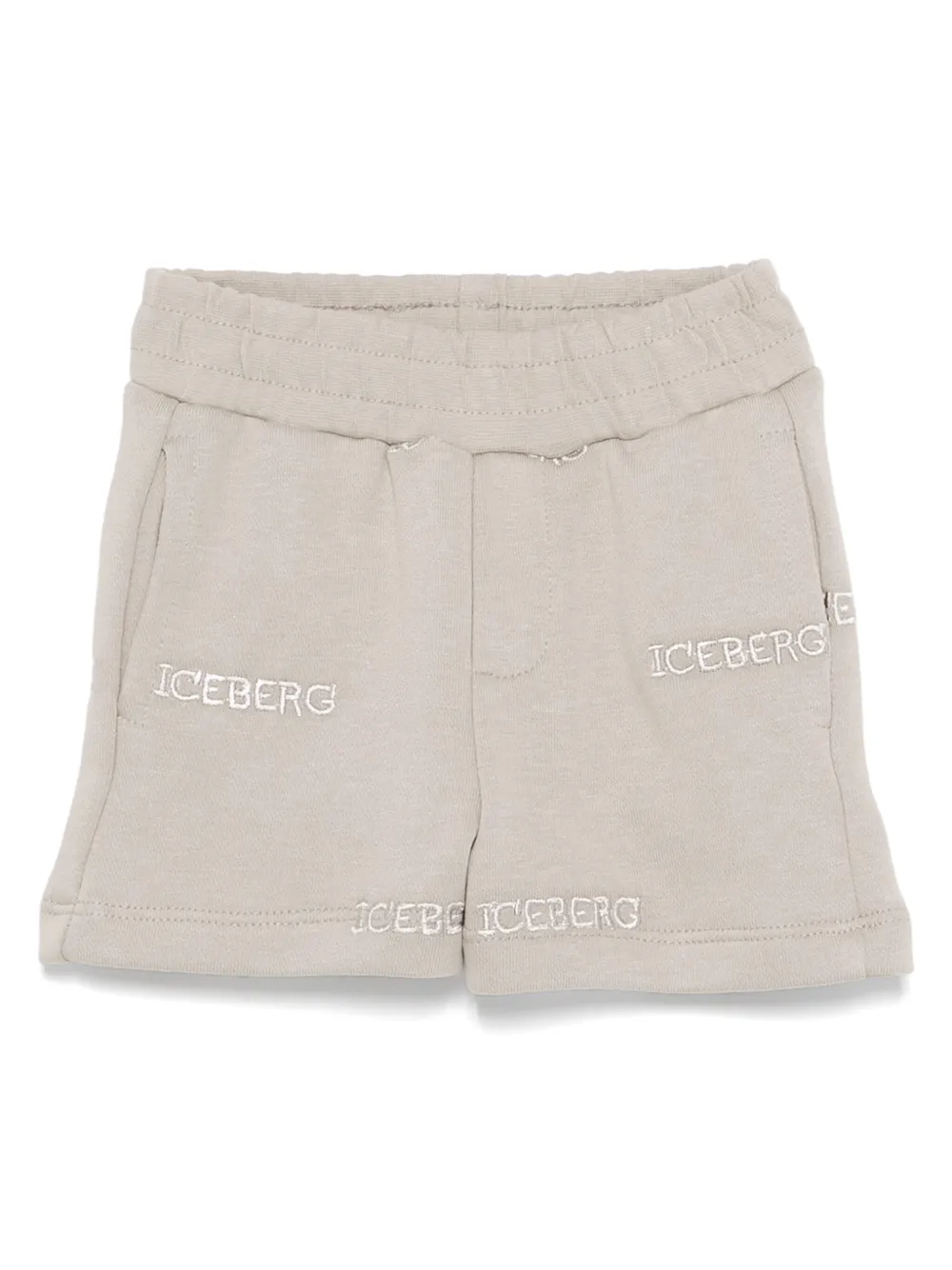 

Спортивные шорты с вышитым логотипом Iceberg Kids, серый