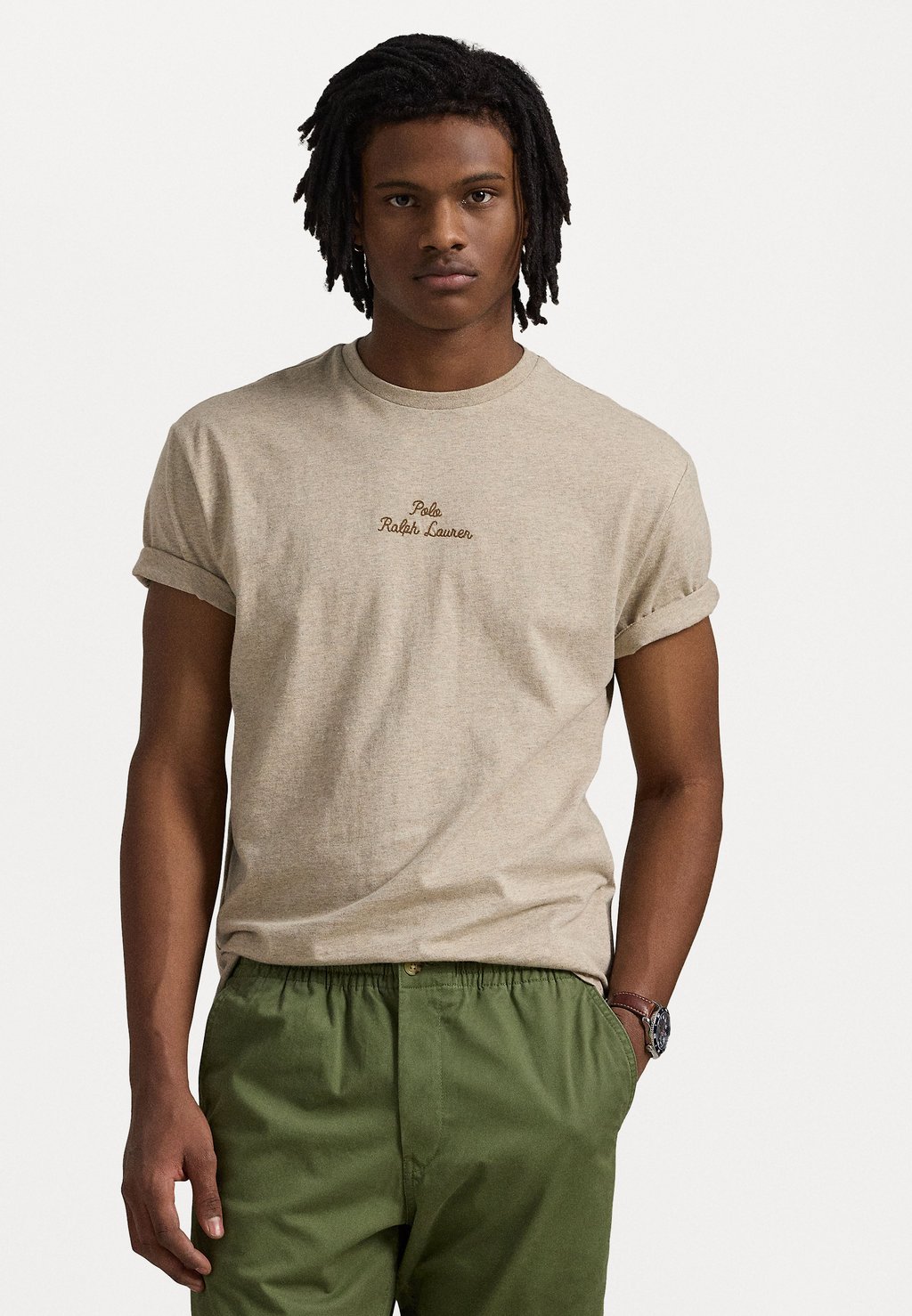 

Базовая футболка SHORT SLEEVE Polo Ralph Lauren, бежевый