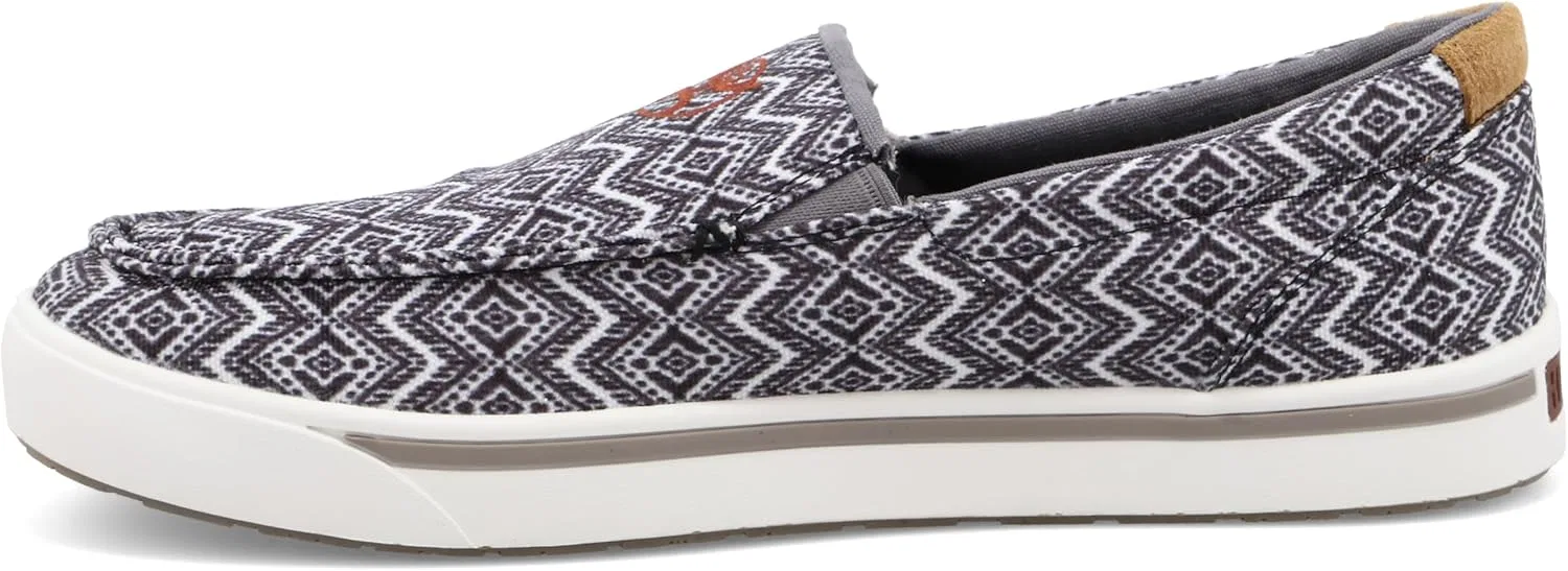 Мужские туфли Twisted X Hooey Slip On, Black White — фото 2