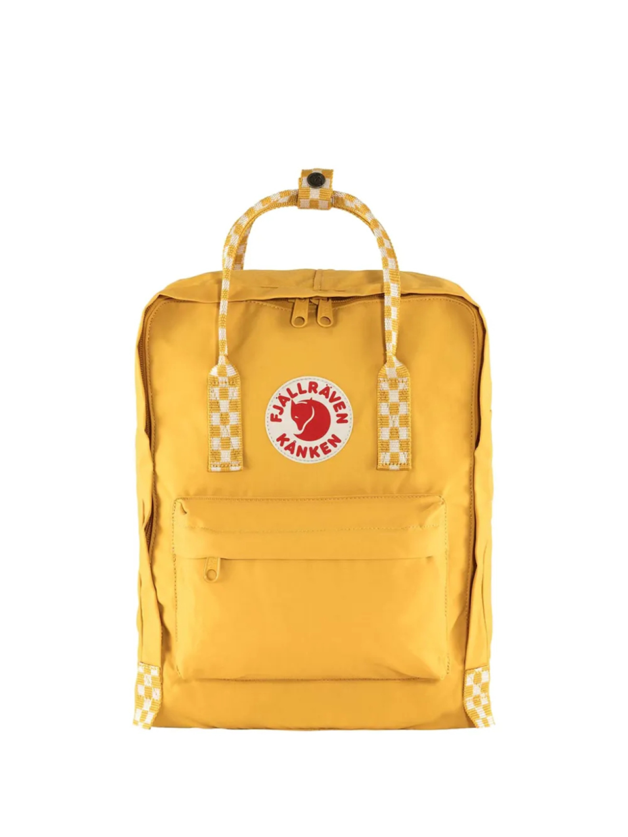 

Рюкзак Fjällräven Kanken в клетку, желтый
