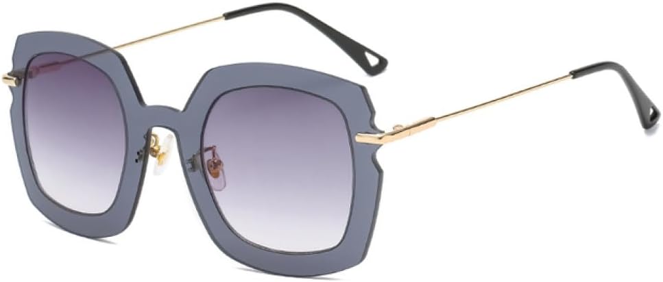 

Женские очки для фотосессий на подиуме, большие очки в оправе, женские солнцезащитные очки большого размера, летние очки с защитой от УФ-излучения UV400 LANGSER, C1 Gray Gray