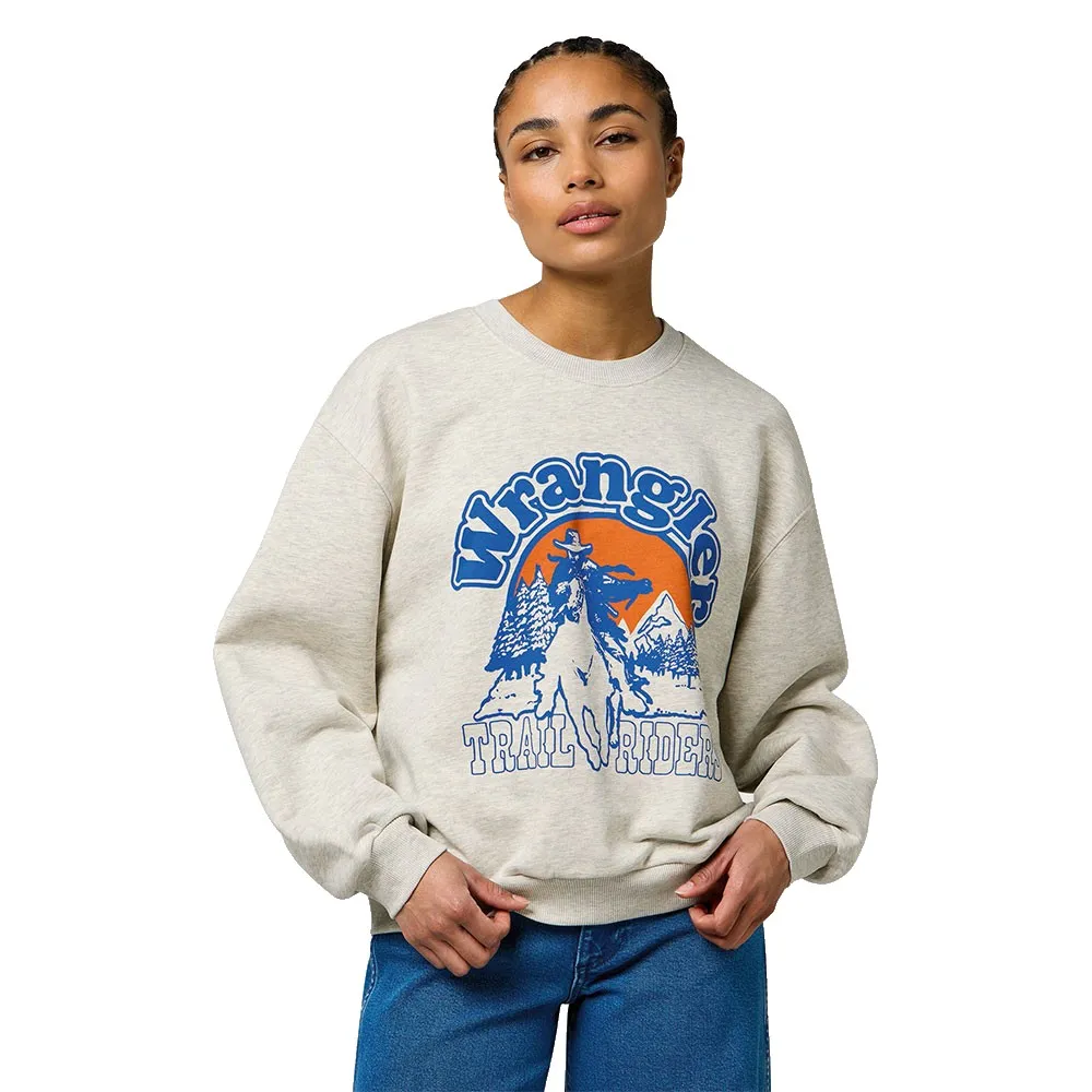 

Толстовка Wrangler Oversized Loose Fit, бежевый
