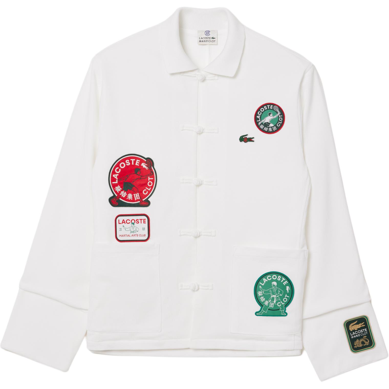 

CLOT Куртка LACOSTE Collaboration FW24 унисекс белая, White