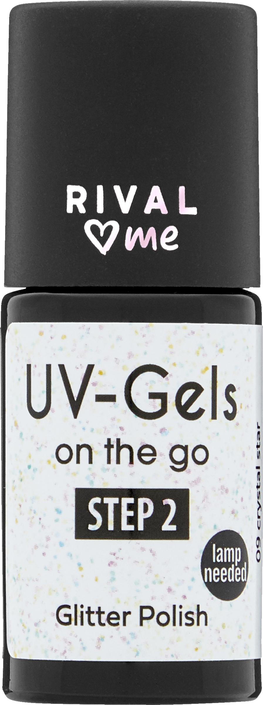 

УФ-лак для ногтей RIVAL loves me UV-Gels on the go 09 crystal star