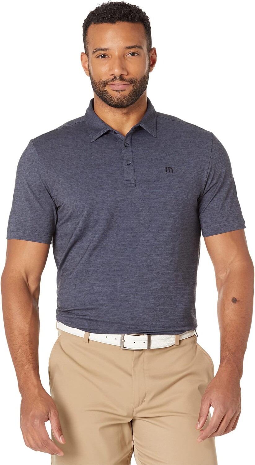 

Рубашка-поло The Heater TravisMathew, цвет Vintage Indigo/Black