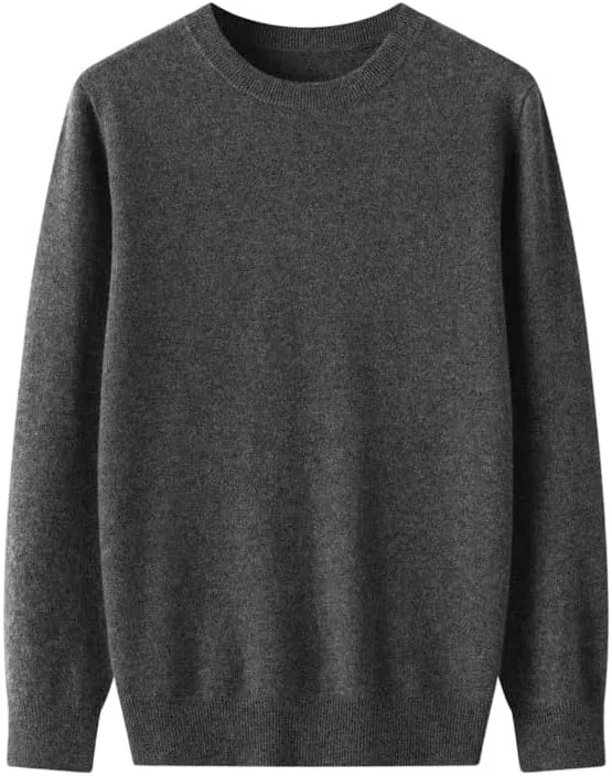 

Мужской свитер из шерсти мерино с длинным рукавом и круглым вырезом