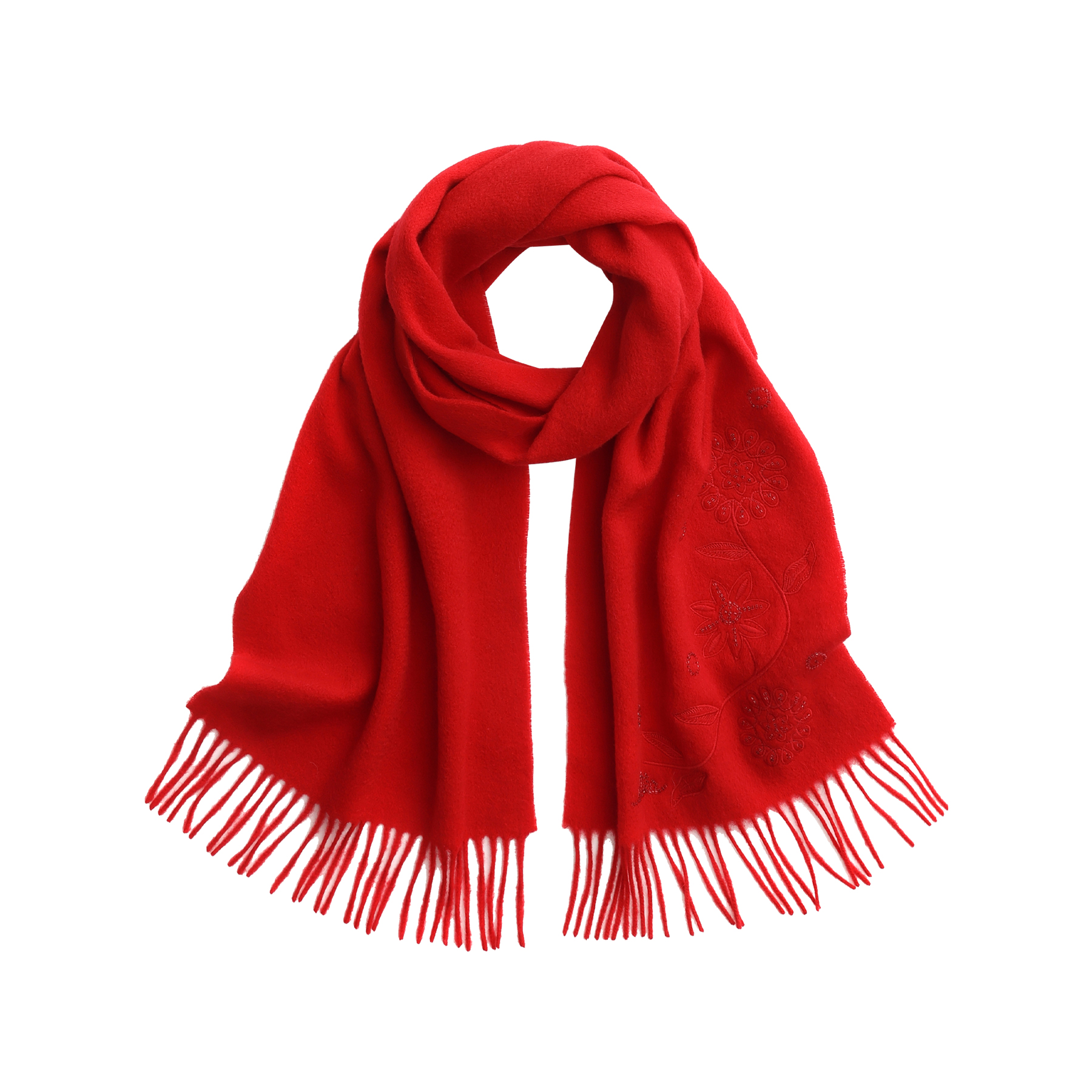 

Вязаный шарф Unisex ELLE, festival красный