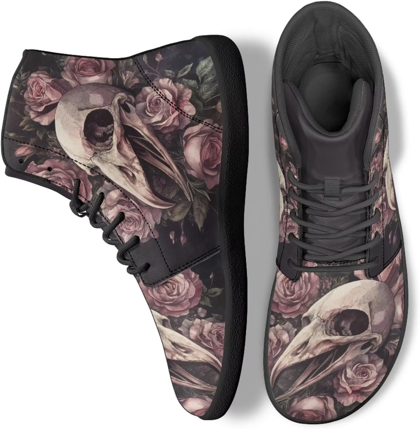 

Кроссовки Binienty для мужчин и женщин, широкие, модные, легкие, высокие, Bird Skull