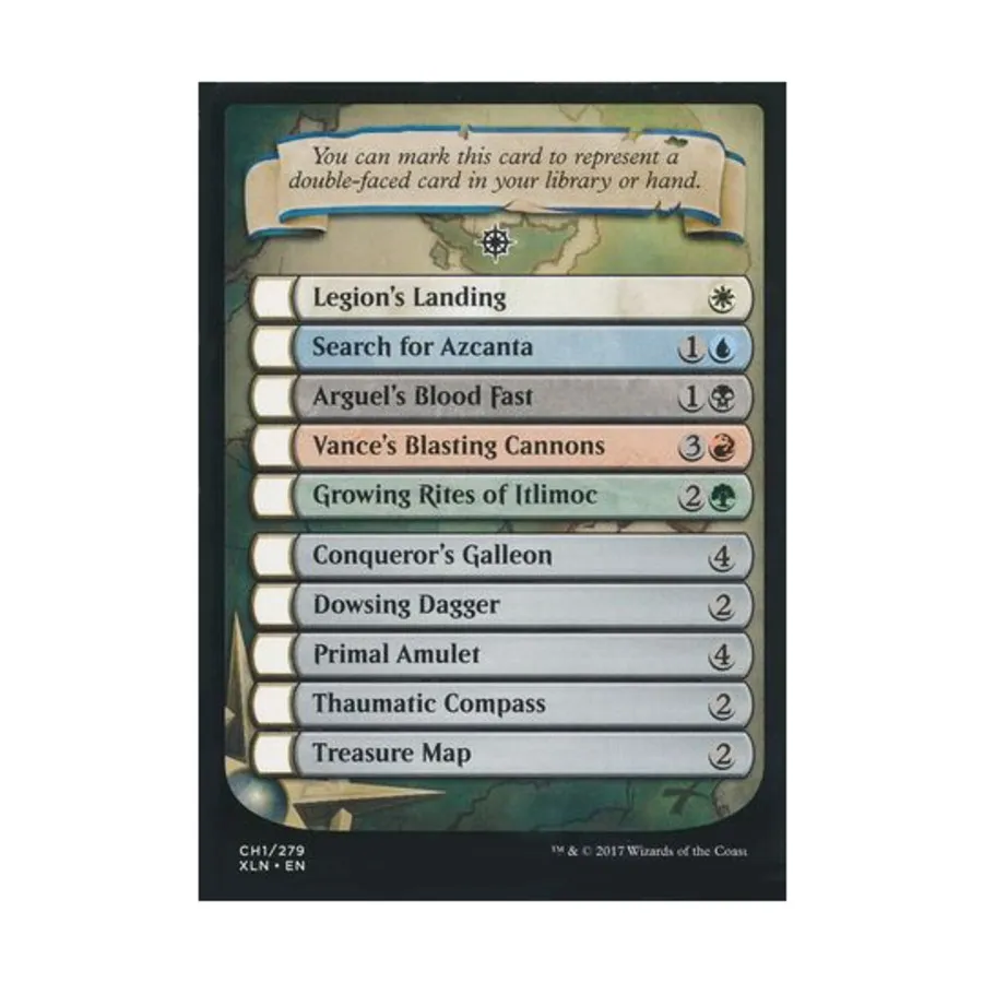 

CCG Иксалан — Контрольный список, MTG - Ixalan