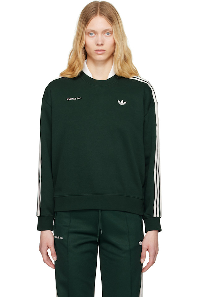 

Свитшот Adidas Originals Edition Track Sporty & Rich, цвет forest