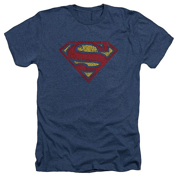 

Футболка adult heather с принтом Superman crackle Licensed Character