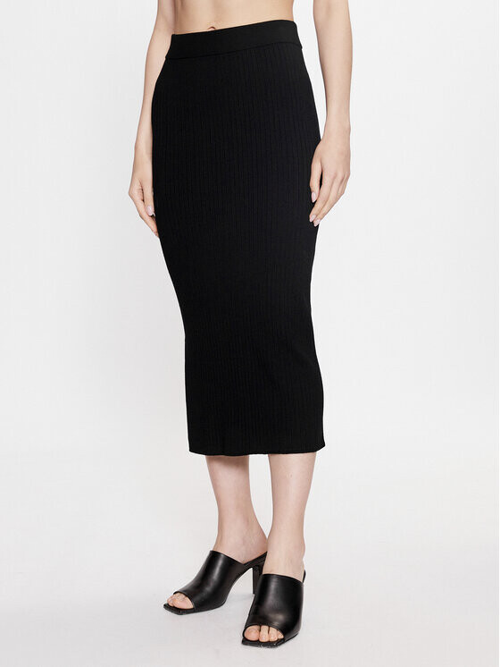 

Юбка миди стандартного кроя Max Mara Leisure, черный