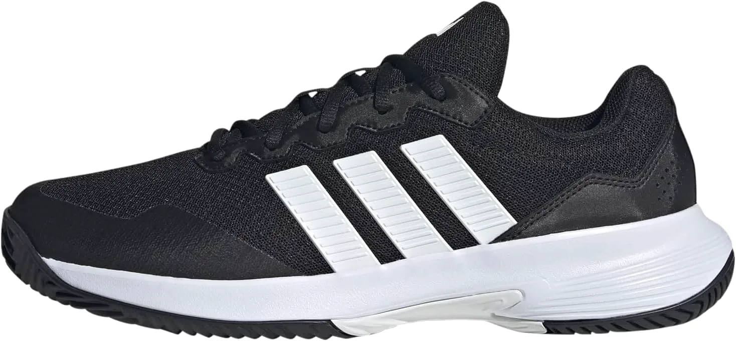 Кроссовки мужские Adidas Gamecourt 2 - черные, черный/белый/металлик
