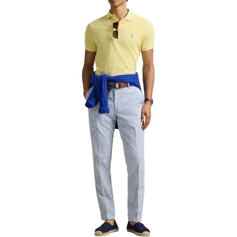 Поло из хлопка с вышивкой Polo Pony Polo Ralph Lauren, Yellow — фото 3