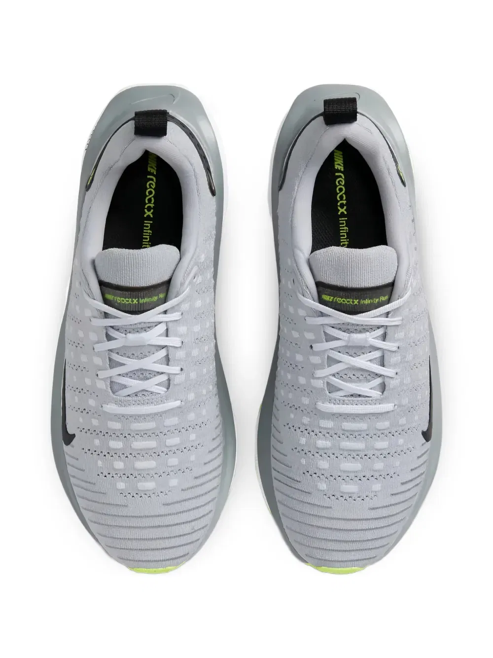 Кроссовки Reactx Infinity Run 4 на шнуровке Nike, серый — фото 2