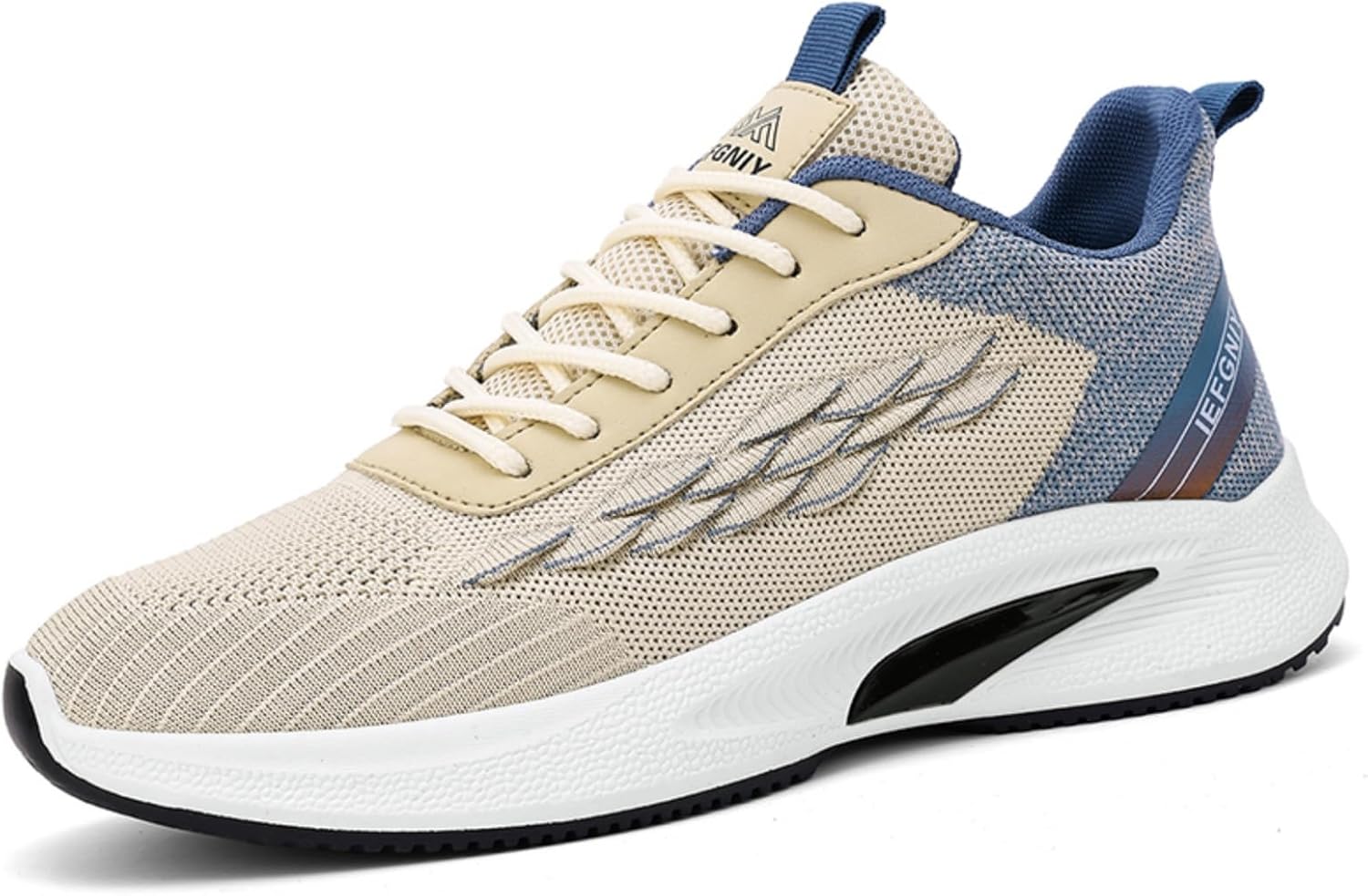 

Мужские кроссовки с дышащей сеткой для бега и ходьбы: модные, спортивные. Удобные с мягкой подошвой, идеальны для зала и работы Kpdwfms, бежевый