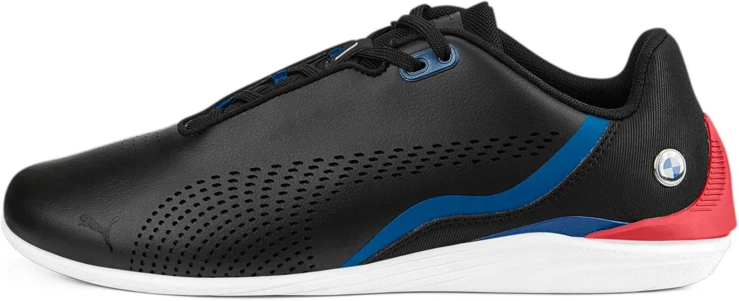 Кроссовки PUMA Unisex Adult Low Trainers BMW MMS Drift Cat Decima, 2-Puma Black Pop Red Puma White