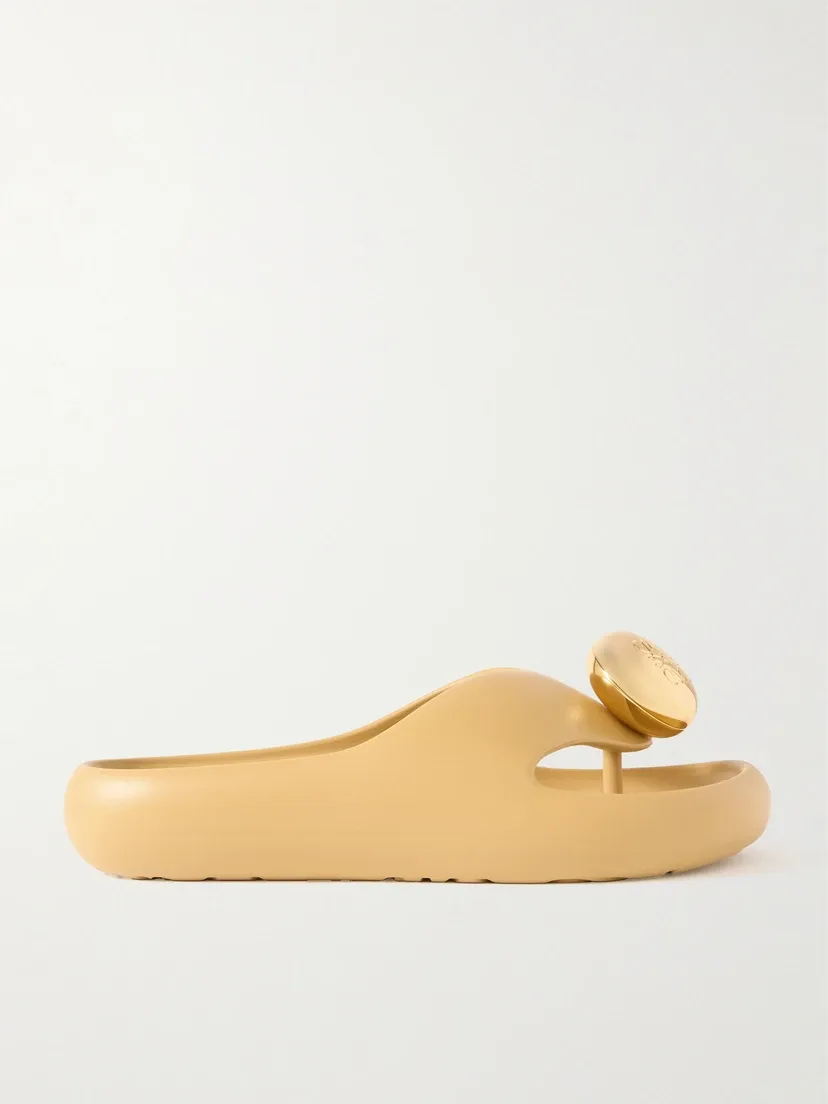 Сланцы из резины с логотипом Bubble от LOEWE Paula's Ibiza, бежевый