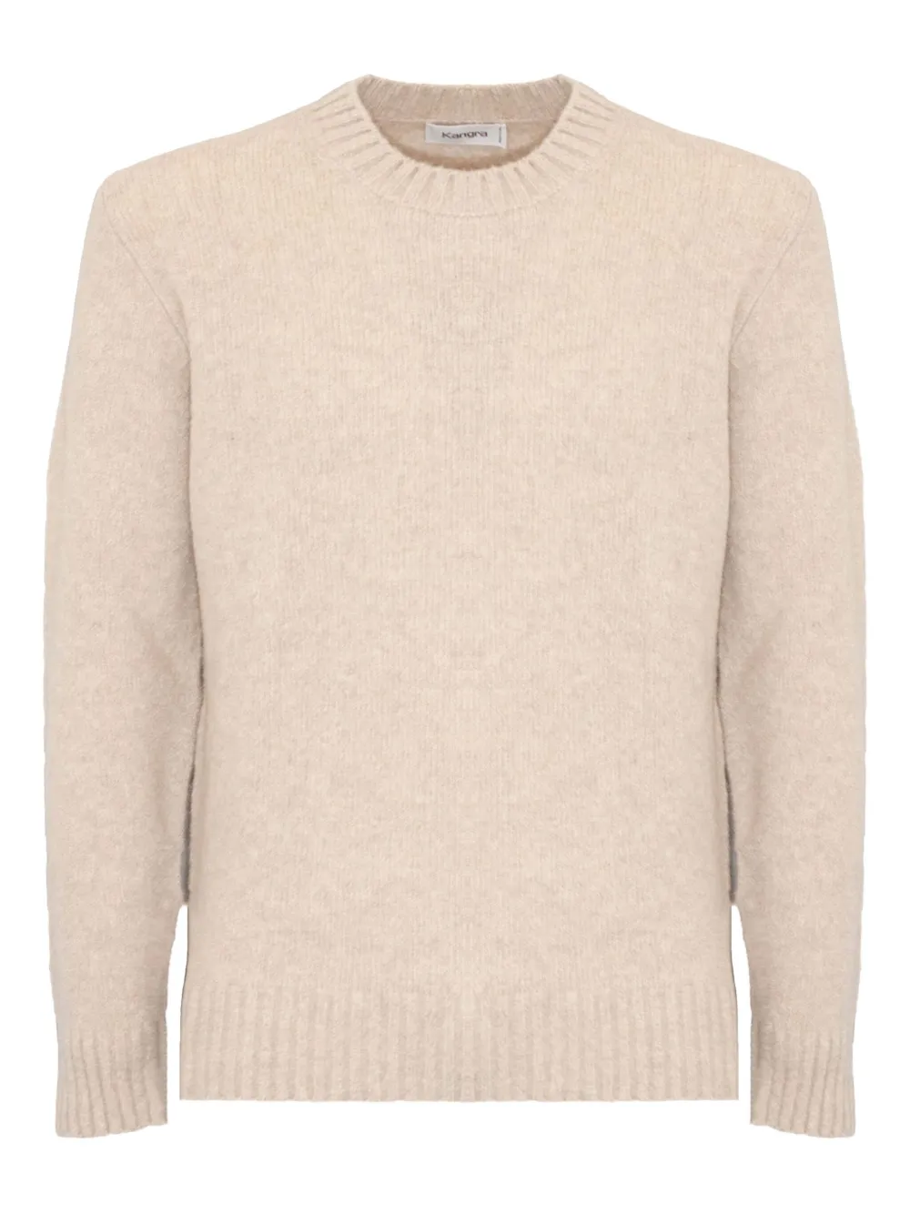 

Свитер с круглым вырезом и ребристой отделкой Kangra, нейтральный