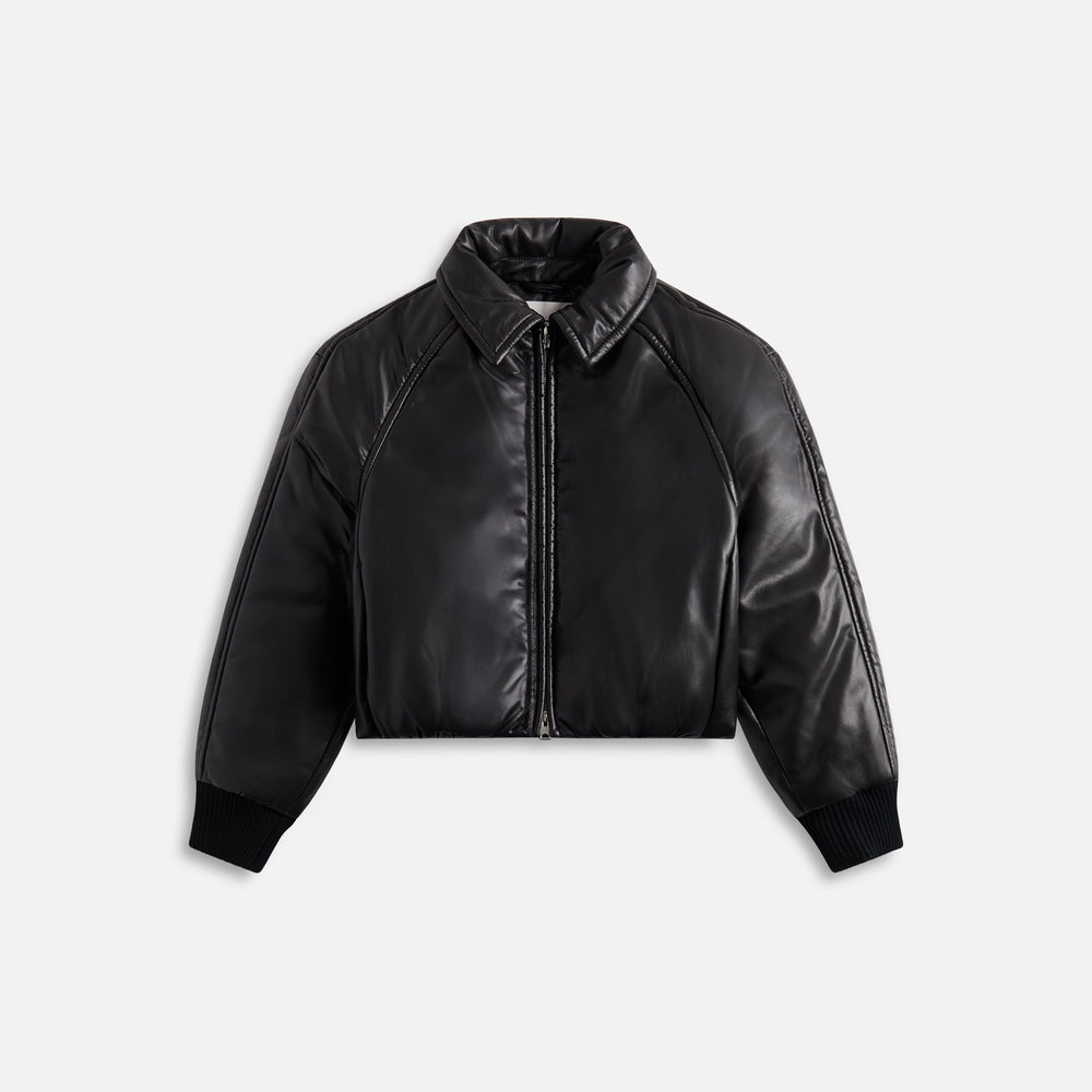

Куртка Agolde x Shoreditch Ski Club Tate Padded Vegan Leather Bomber, черный