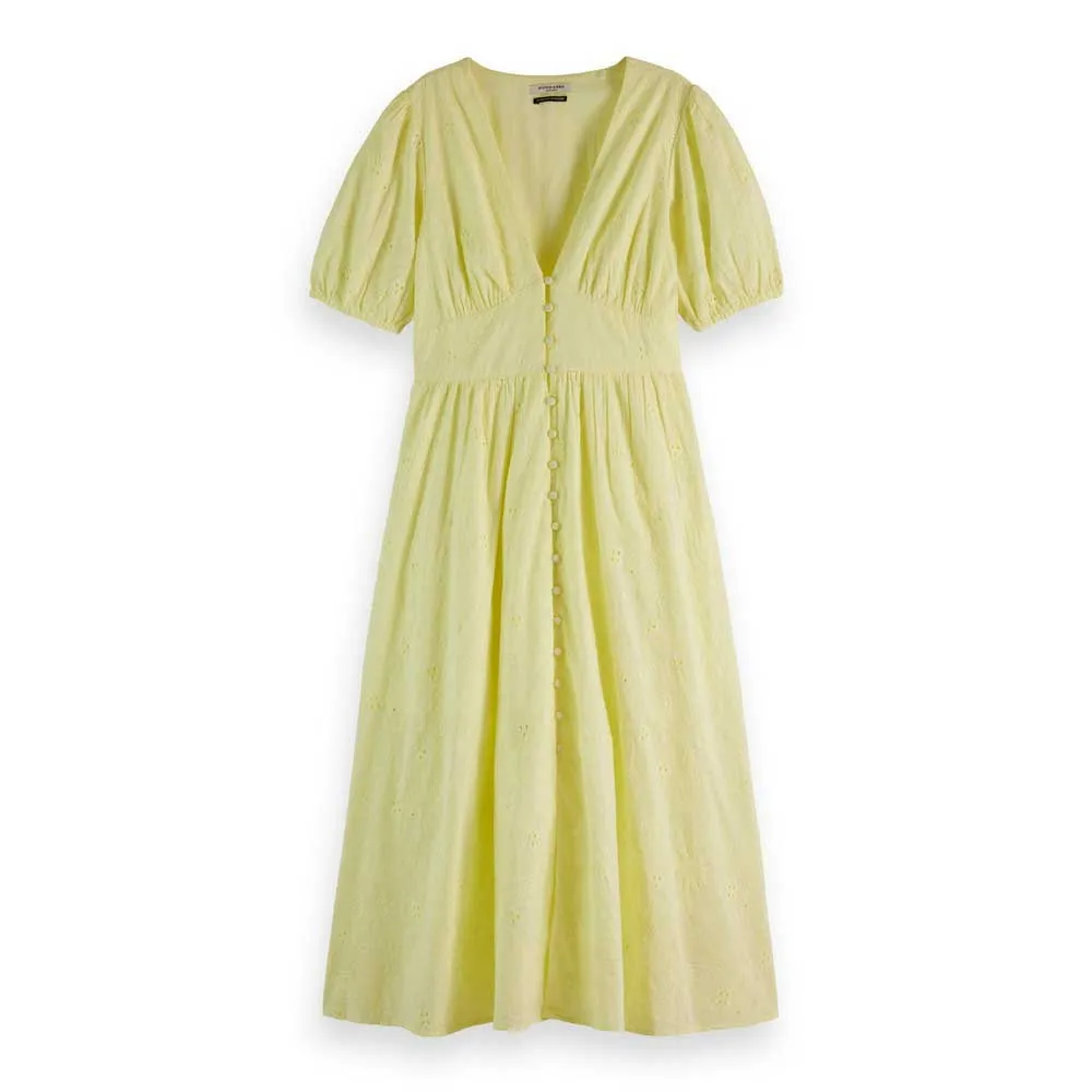 

Платье Scotch & Soda 177726 short sleeve midi, желтый