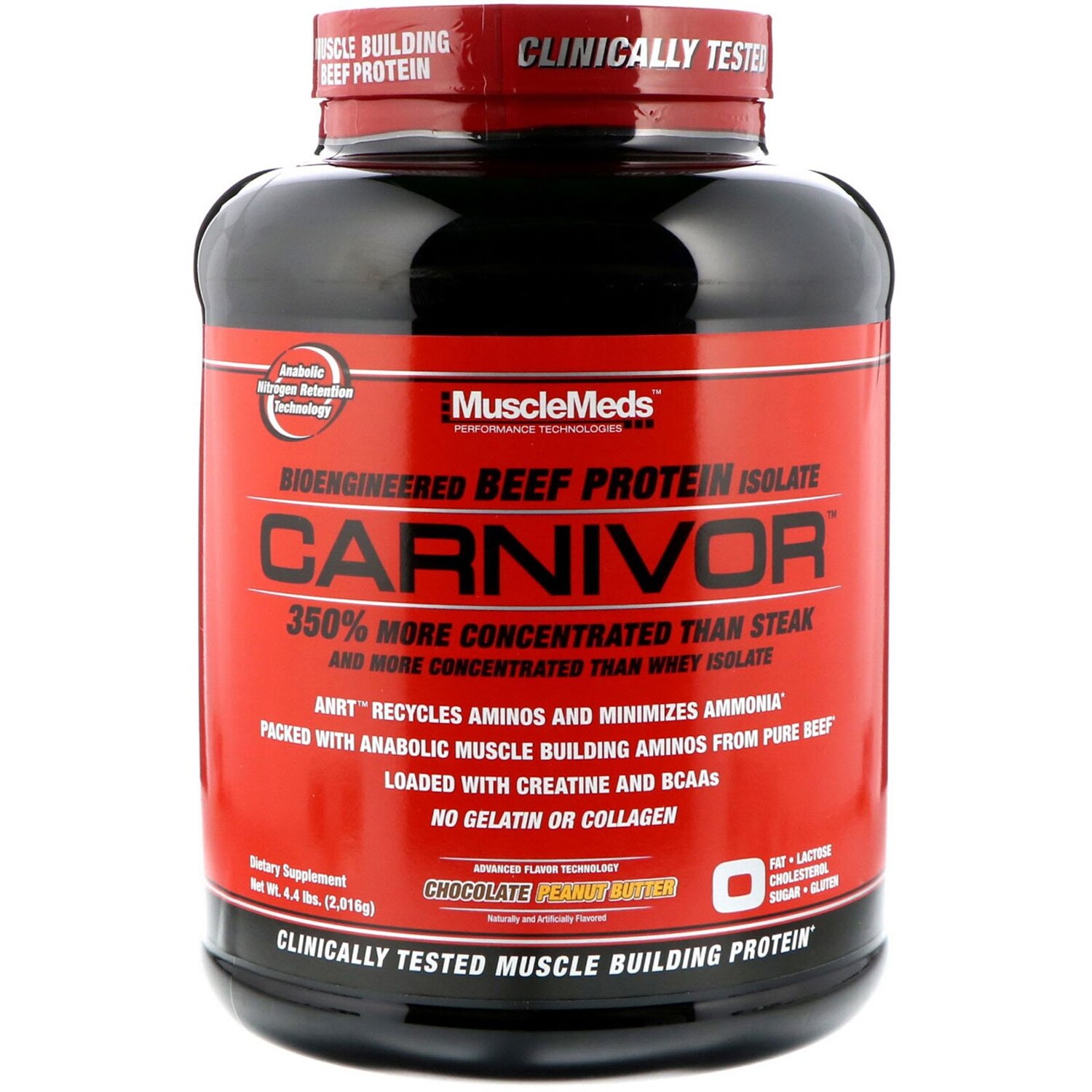 

MuscleMeds Carnivor Chocolate Peanut Butter 4.4 lbs (2,016 g)