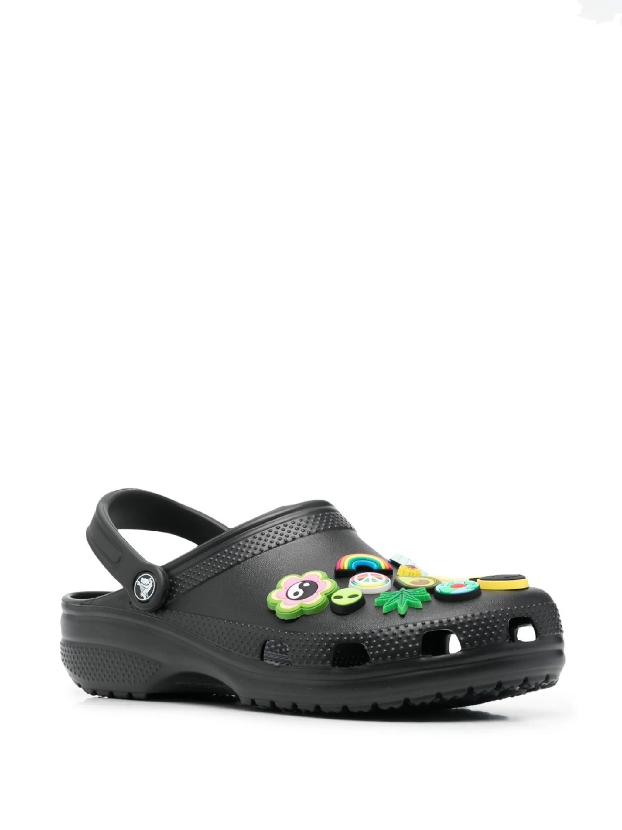 Сандалии Classic с подвесками Crocs, черный — фото 2