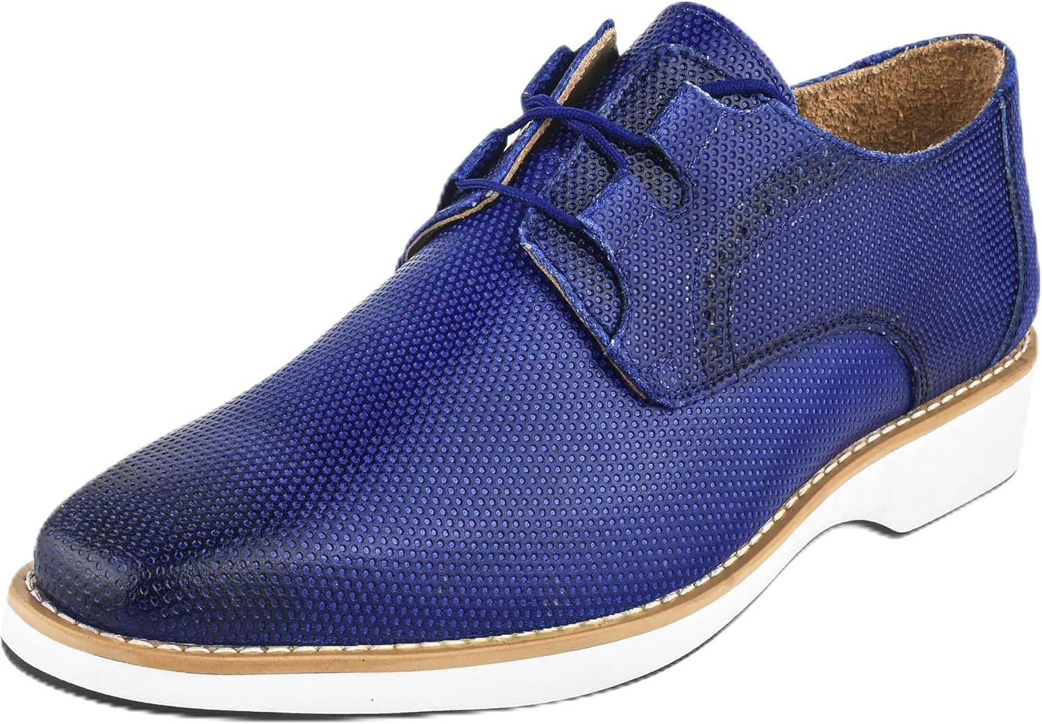 

Мужские вязаные туфли-оксфорды LIBERTYZENO из натуральной кожи с принтом угря и крокодила, на шнуровке, подарок на Рождество, синий