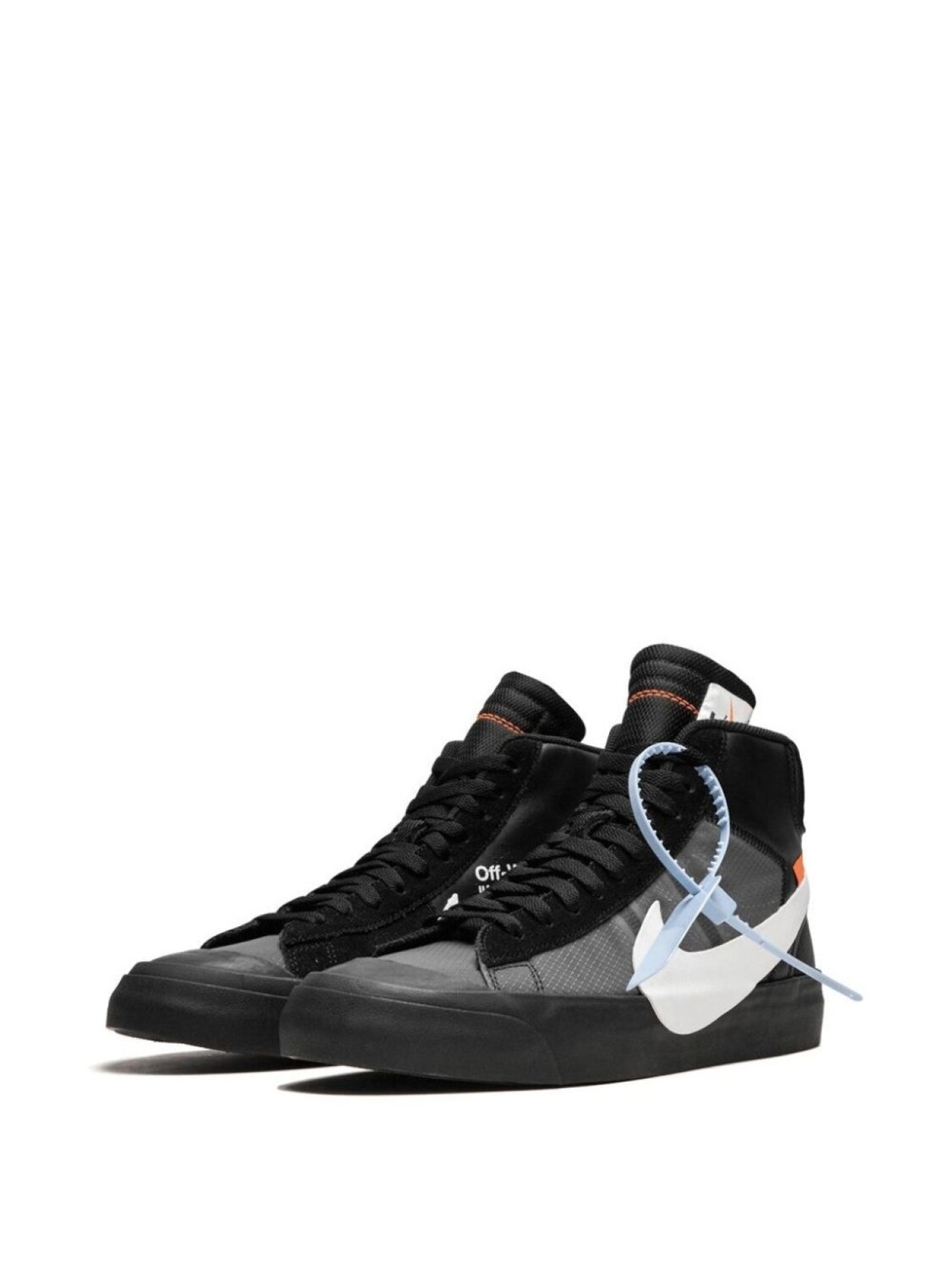 Кроссовки Blazer Mid Nike X Off-White, черный — фото 2