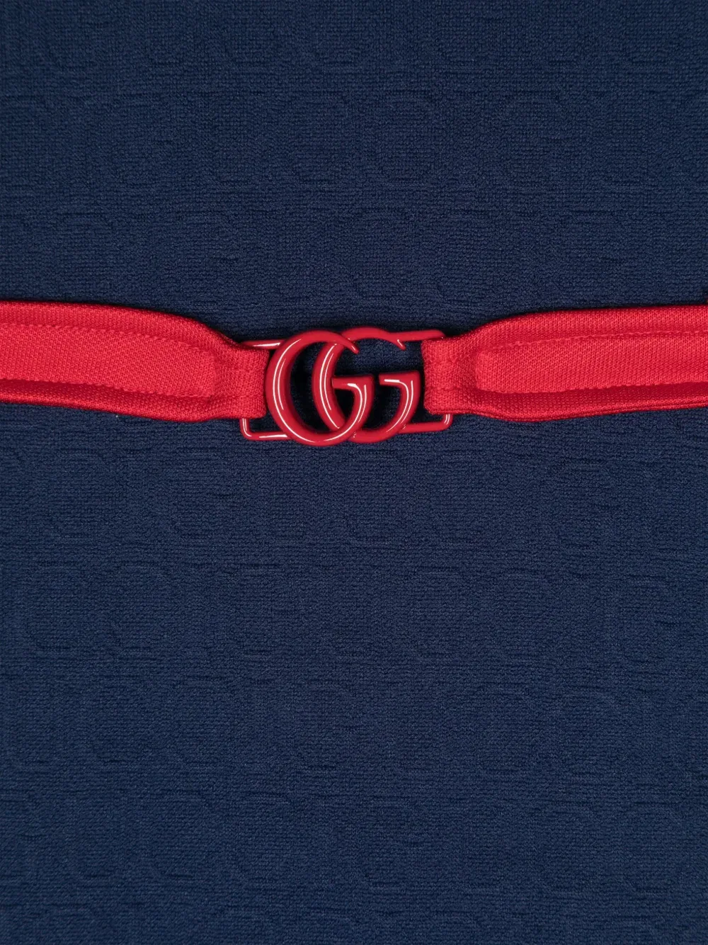 Трикотажное платье Gucci Kids, синий — фото 3