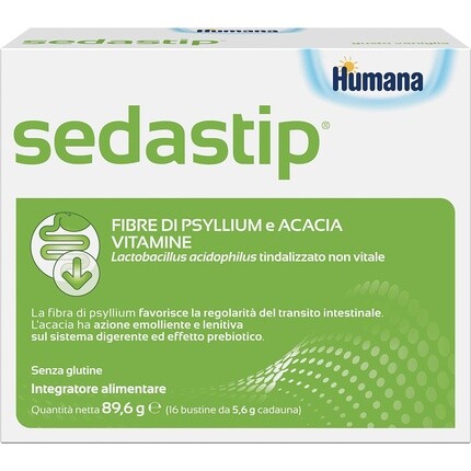 

Пищевая клетчатка Sedastip Vanilla, 16 пакетиков Humana