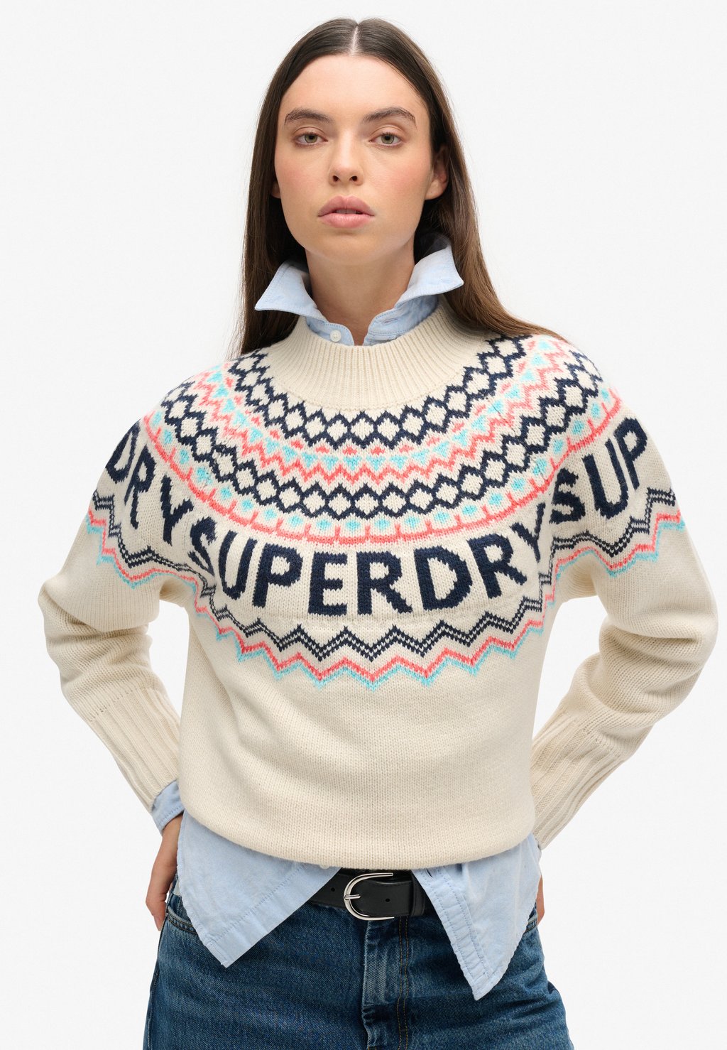 

Джемпер FAIRISLE BRANDED Superdry, желтый