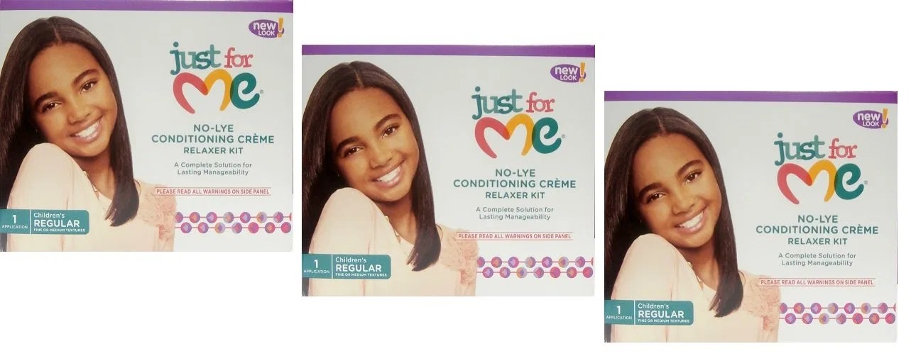 Набор для выпрямления волос «Just for Me Relaxer» от Soft & Beautiful Kids, 3 шт. Soft & Beautiful