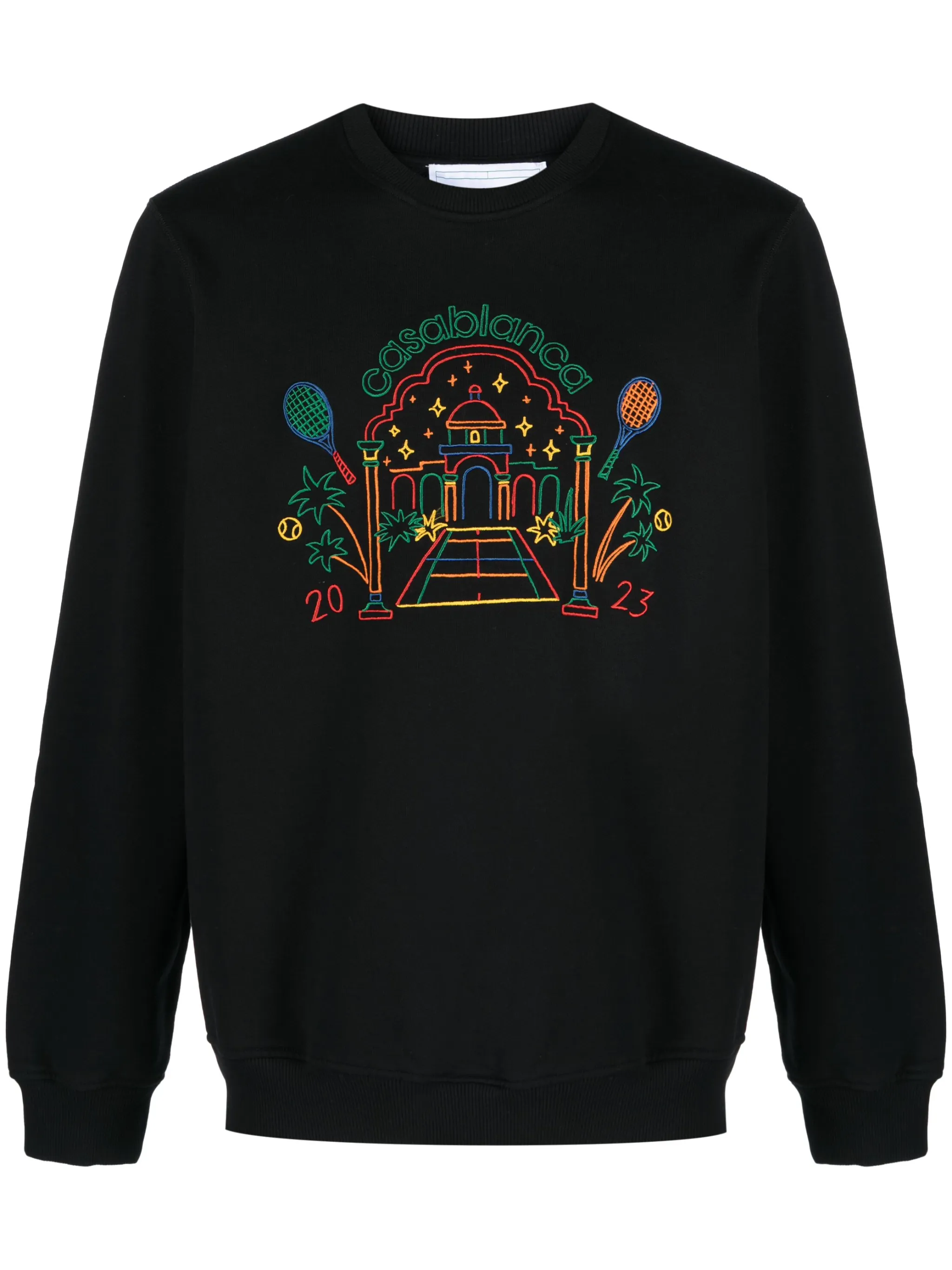 

Толстовка Rainbow Crayon Temple из органического хлопка Casablanca, черный